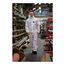 AlphaTec 1800 Model 111 Standard Chemical Resistant Coveralls w/ Hood, White, Large (Pack of 25)