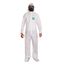 AlphaTec 2000 Model 107 Standard Rain & Chemical Resistant Coverallw/ Hood & Attached Boots, White, Large (Pack of 25)