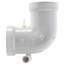 3" PVC 90-Degree Elbow w/ Drain, AP16036