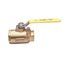 1" Threaded Bronze 2 Piece Ball Valve w/ Latch-Lock Lever, Lock in Closed Position Only