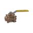 1" Threaded 3-Piece Full Port Bronze Ball Valve w/ 2-1/4" Locking Stem Extension, 8210550