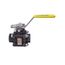 2" Threaded Carbon Steel 3 Piece Full Port Ball Valve, 83A14801