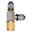 MegaSeal Low-Loss Charging T-Fitting (1/4" Flare)