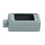 2.81" x 5.88" x 2" 1-Gang FSC Malleable Iron Device Box w/ 1/2" Hub