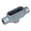 Form 7, 1" Threaded TB Type Rigid Conduit Body - Graylon Iron