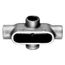 Form 7, 3/4" Threaded x Type Rigid Conduit Body with Cover & Gasket - Aluminum