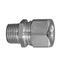 2" MNPT Machined Steel Body/Cap Liquid Tight Strain Relief Straight Cord Connector, 1.531" to 1.78" Cord Dia. Range