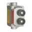 1-Gang 1-Circuit Universal Red Mushroom Head Control Station, Emergency Stop Nameplate, 3/4" Hub (10A, 600 VAC)