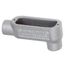 Form 35, 1-1/4" Rigid Threaded LL Conduit Body - Malleable Iron