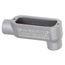 Form 35, 1-1/2" Rigid Threaded Type LR Conduit Body - Malleable Iron