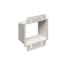 2-Gang Electrical Outlet Box Extender w/ Larger Flange (White)