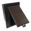 1-Gang Weatherproof Low Profile Inbox, Vertical, In-Use Cover, for New Brick w/ Adapter Sleeve (Brown)