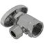 1/2" FIP x 3/8" OD Comp. Multi Turn Angle Stop Valve, Lead Free (Chrome)