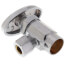 1/2" Sweat x 3/8" OD Comp. Multi Turn Angle Stop Valve, Chrome Plated (Lead Free)