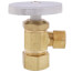 1/2" Nom Compression (5/8" OD) x 3/8" OD Compression Multi Turn Angle Stop, Lead Free (Rough Brass)
