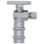 1/2" Press x 1/4" OD Compression Quarter Turn Angle Stop Valve, Lead Free (Chrome Plated)