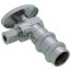 1/2" Press x 1/4" OD Compression Quarter Turn Angle Stop Valve, Lead Free (Chrome Plated)