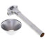 1/2" Sweat x 3/8" OD Compression Angle Stop w/ Bell Escutcheon, Lead Free (Chrome)