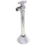 1/2" Sweat x 3/8" OD Compression Angle Stop w/ Bell Escutcheon, Lead Free (Chrome)