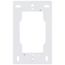 Flush Surface Mount Backplate Kit for WWS2-EN3 Wireless Wall Switch - White