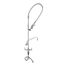 Easyinstall Pre-rinse, Single Hole Base, 12" Add-on Faucet, 18" Flex Lines, Wall Bracket, B-0113-ADF12-B