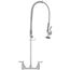 8" EasyInstall Pre-Rinse Spring-Action Wall Mount Mixing Faucet w/ Heat-Resistant Handle, B-0133-B