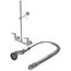 8" EasyInstall Pre-Rinse Spring-Action Wall Mount Mixing Faucet w/ Heat-Resistant Handle, B-0133-B