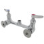8" Wall Mount Double Pantry Swivel Base Mixing Faucet w/o Nozzle, B-0230-LN