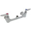 8" Wall Mount Double Pantry Swivel Base Mixing Faucet w/o Nozzle, B-0230-LN
