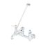 Service Sink Faucet, Wall Mount, 8" Centers, Built-in Stops, Vacuum Breaker, Polished, B-0665-BSTP