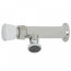 Single Temperature Self-Closing Metering Faucet, Wall Mount, with 2.2 GPM Rose Spray Outlet and Push Button Cap, B-0800