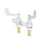 4" Deck Mount Two Handle Lavatory Faucet w/ 2.2 GPM Aerator & 4" Wrist-Action Handles, B-0890