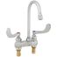4" Deck Mount Two Handle Medical Faucet, 4-3/8" Gooseneck, with 4" Wrist-Action Handles, B-0892-01