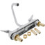 8" Deck Mount Mixing Faucet w/ 6" Swing Nozzle & Lever Handles (Chrome Brass), B-1120-XS