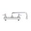 Workboard Faucet, Deck Mount, 8" Centers, 12" Swing Nozzle, Lever Handles, B-1123