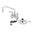 4" Deck Mount Workboard Faucet w/ 8" Swing Nozzle & Lever Handles, B-1171