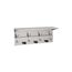 B-239 34" Shelf w/ Mop and Broom Holders and Hooks (Satin)