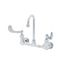 8" Wall Mount Faucet, VR Aerator, 132X GN, 4" Handles (WH4), B-2443