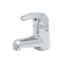 Single Lever Faucet, Ceramic Cartridge, Rigid Base, Short Spout, Flexible Supply Lines