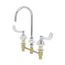 Concealed Widespread Faucet, 8" Centers, 133XP-F15 Swivel Gooseneck, 1.5 GPM Flow Control, B-2866-05FC15