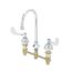 8" Deck Mount 2 Wrist-Action Handles Medical Faucet, w/ 5-3/4" Rigid/Swivel Gooseneck, 2.2 GPM, B-2867-04