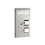 B-357 Partition-mounted, Seat-cover Dispenser, Sanitary Napkin Disposal and Toilet Tissue Dispenser (Satin)