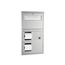 B-35745 Recessed Seat-cover Dispenser, Sanitary Napkin Disposal and Toilet Tissue Dispenser (Satin)