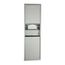 B-3940 Recessed Convertible Paper Towel Dispenser/Waste Receptacle (Satin)