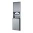 B-3942 ClassicSeries semi-Recessed Paper Towel Dispenser/Waste Receptacle (Satin)