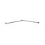 B-6897.99 Two-wall Toilet Compartment Grab Bar Peened (Satin)