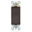 15A Decora 3-way Switch, Self-grounding (Brown)