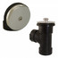 Bath Waste T-Waste Half Kit - CP Lift & Turn Drain w/ 1 Hole Face Plate (ABS)