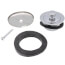 Bath Waste Standard Half Kit - CP Lift & Turn Drain w/ 1 Hole Face Plate (PVC)