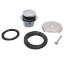 Bath Waste Standard Half Kit - CP Toe Pop-Up Drain w/ 1 Hole Face Plate (PVC)
